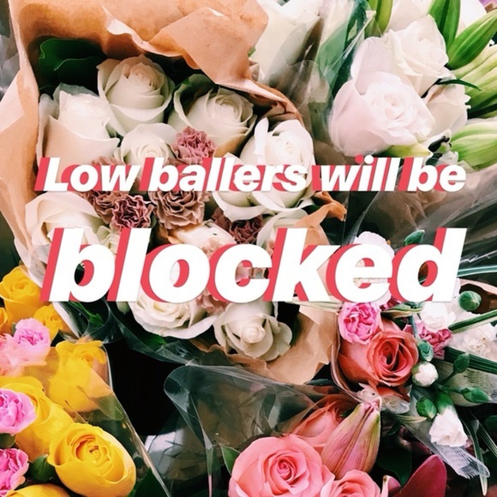 I block low ballers and obnoxious counter offering ☕️☕️